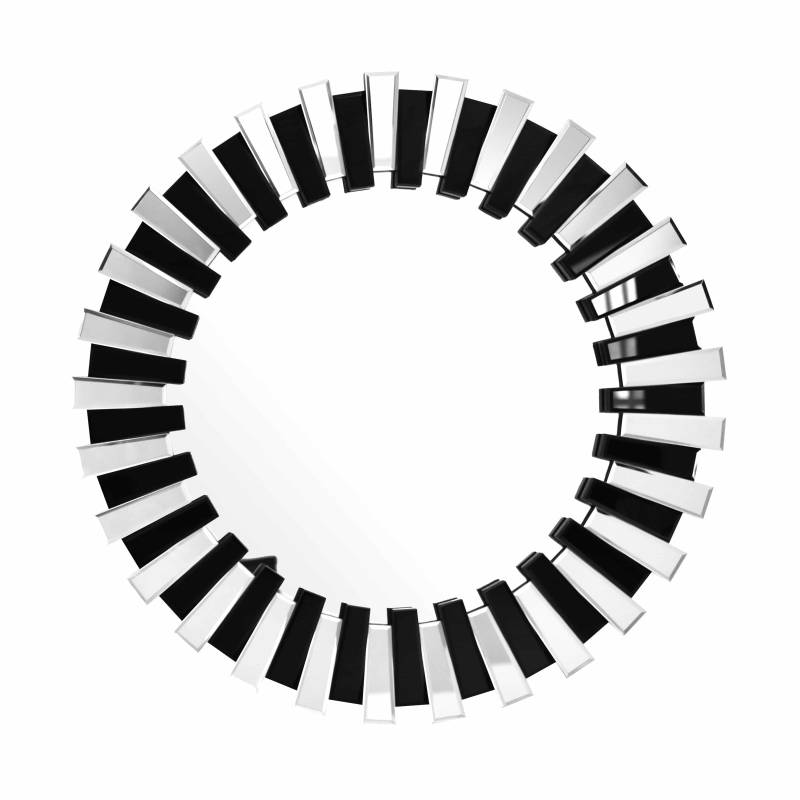Wandspiegel Apollon 910 Silber / Schwarz von Kayoom