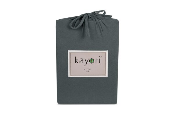 Kayori Kyoto - Spannbettlaken für Splittopper Matratze - Premium Jersey von Kayori