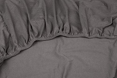 Kayori Shizu Perkal Spannbettlaken 40cm Steg Größe 180-200x200-220cm Farbe Anthrazit Kayori Shizu Perkal Spannbettlaken 40cm Steg Größe 180-200x200-220cm Farbe Anthrazit von Kayori