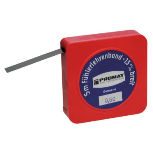 Fühlerlehrenband Stärke 0,07mm Breite 13mm x Länge 5m in Plastikdose von Kayser