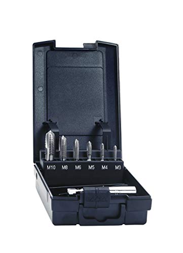 Exact Einschnittgewindebohrer-Bit Set, M3-M10 + Adapter, 1/4" Bit-Schaft, HSS, DIN 3126 von Kayser