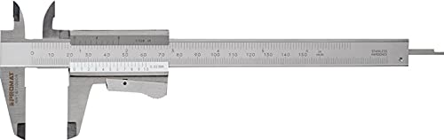 PROMAT 851010 Taschenmessschieber L.150mm Ablesung 0,05mm PROMAT Schnabel-L.40mm von Kayser