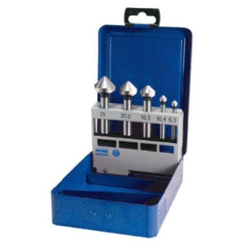 PROMAT 865210 Kegel-/Entgratsenkersatz 5tlg. HSS DIN335-C 90Grad PROMAT Metallkassette PROMAT 865210 Kegel-/Entgratsenkersatz 5tlg. HSS DIN335-C 90Grad PROMAT Metallkassette von Kayser