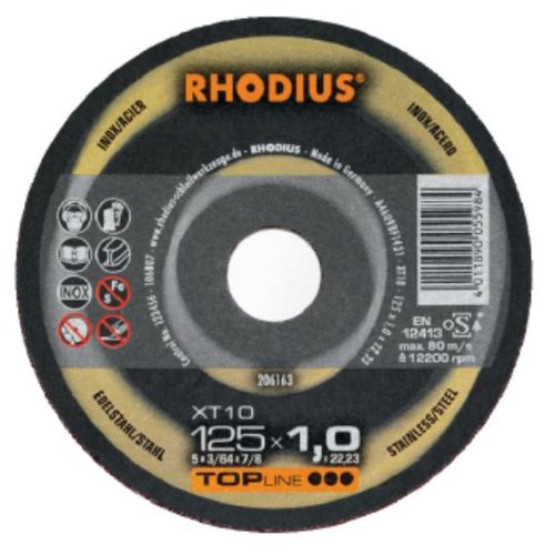 RHODIUS SCHLEIFWERKZEUGE GMBH & CO.KG 206263 Trennscheibe f.VA D.230mm Stärke 1,9mm RHODIUS Bohrung 22,2mm von Kayser