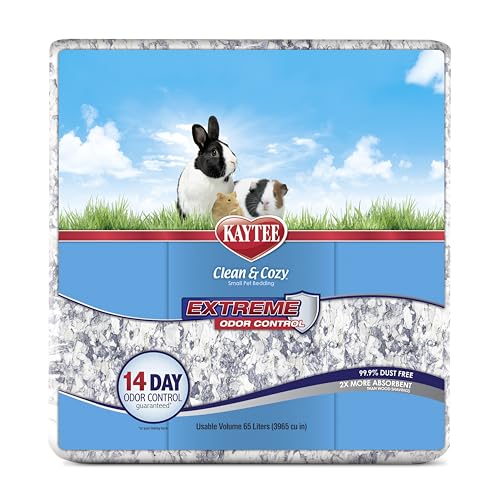 Kaytee Clean & Cozy Streu für kleine Haustiere wie Mäuse, Rennmäuse, Nagetiere, Hamster, Kaninchen, Extremer Geruchskontrolle & saugfähige Papierstreu, 99, 9 % staubfrei, 65L Kaytee Clean & Cozy Streu für kleine Haustiere wie Mäuse, Rennmäuse, Nagetiere, Hamster, Kaninchen, Extremer Geruchskontrolle & saugfähige Papierstreu, 99, 9 % staubfrei, 65L von Kaytee