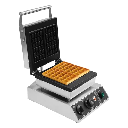 1750W/2000W Waffelbereiter 4-Fach/2-Fach Waffelmaschine mit Antihaftbeschichtung, Timer & Temperaturregler Professionelles Waffelmaschine für Gastronomie & Haushaltsküchen (2er-Backform) von Kazafa