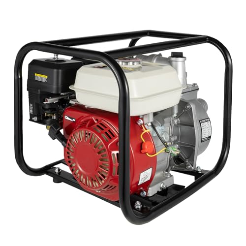 4.8kw Wasserpumpe 6.5 PS Pumpe 2 Zoll Benzinpumpe mit Aluminiumgehäuse & Luft- & Wasserfiltern Hochleistungs Wasserpumpe für Landwirtschaftliche Bewässerung & Notentwässerung von Kazafa