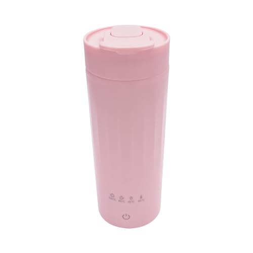 475ml elektrischer Wasserkocher 220V 300W tragbare Wasserkocher mit Temperatureinstellung Mini-Wassererhitzer Schnellkoch Teekanne (Rosa) von Kazafa