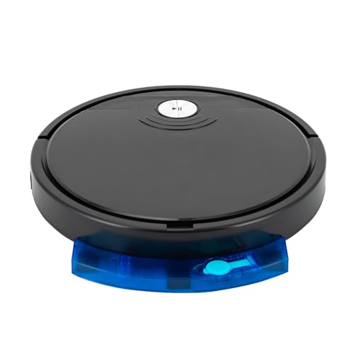 Saugroboter, mit Wischfunktion 3 in 1, Staubsauger Roboter mit 1800Pa Saugkraft, Reinigungsmodi Roboterstaubsauger, Saugroboter Tierhaare und Hartböden, mit APP Steuerung mit Fernbedienung (Schwarz) von Kazafa