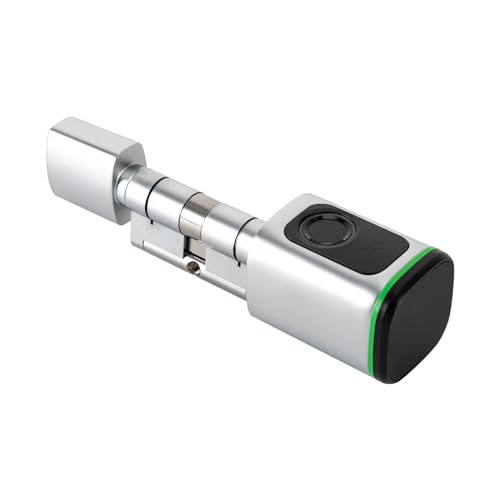 e-cylinder fingerprint - Elektronisches Türschloss mit Fingerabdruck, Smartes Schloss mit Schließzylinder, Unterstützen Smart Life App Fernbedienung, Bluetooth Fingerabdruck Türschloss von Kazafa