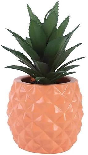 kazeRyu Ananasförmige Blumentöpfe – Farbenfrohe Dekoration for Zuhause, Büro Und Garten(Pink) von KazeRyu