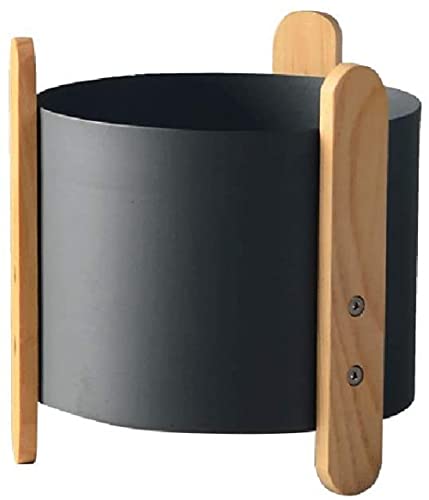 kazeRyu Bunter Mini-Blumentopf Aus Metall Mit Stabilem Dreibein – Pflanztöpfe for Sukkulenten Und Kräuter Als Heimdekoration(Black) von KazeRyu
