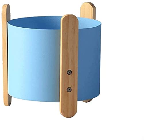 kazeRyu Bunter Mini-Blumentopf Aus Metall Mit Stabilem Dreibein – Pflanztöpfe for Sukkulenten Und Kräuter Als Heimdekoration(Blue) von KazeRyu
