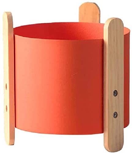 kazeRyu Bunter Mini-Blumentopf Aus Metall Mit Stabilem Dreibein – Pflanztöpfe for Sukkulenten Und Kräuter Als Heimdekoration(Orange) von KazeRyu