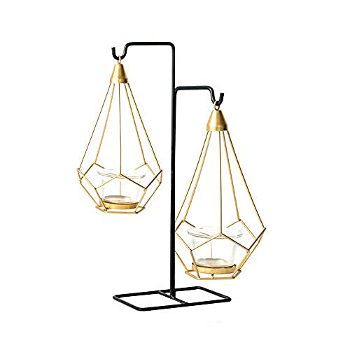 kazeRyu Creative Light Luxus-Kerzenhalter Aus Metall – Perfekt for Abendessen Bei Kerzenschein, Als Heimdekoration Und Dekoration(B) von KazeRyu