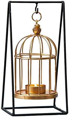 kazeRyu Golden Wrought Iron Bird Cage Candlestick - Romantic Dinner, Wedding & Home Desktop Decor kazeRyu Golden Wrought Iron Bird Cage Candlestick - Romantic Dinner, Wedding & Home Desktop Decor von KazeRyu