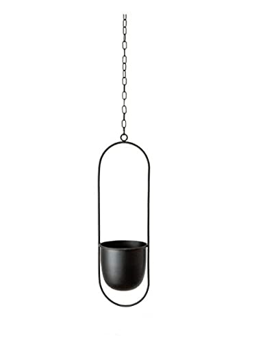 kazeRyu Hängende Blumentöpfe Und Körbe Aus Metall – Hängetöpfe for Den Innen- Und Außenbereich(Black,52 x 16 cm) von KazeRyu
