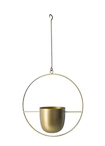 kazeRyu Hängende Blumentöpfe Und Körbe Aus Metall – Hängetöpfe for Den Innen- Und Außenbereich(Gold,35 x 34 cm) von KazeRyu