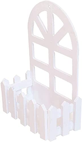 kazeRyu Hängender Blumentopf Aus Holz for Den Zaun | Pflanzkorb Und Ornament for Die Wand | Multifunktionale Garten- Und Innendekoration(B) von KazeRyu