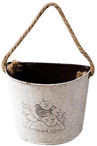 kazeRyu Halbrunder Pflanztopf for Aufhängen An Der Wand Aus Metall – Sukkulententopf Mit Seil for Wand, Garten Und Heimdekoration kazeRyu Halbrunder Pflanztopf for Aufhängen An Der Wand Aus Metall – Sukkulententopf Mit Seil for Wand, Garten Und Heimdekoration von KazeRyu