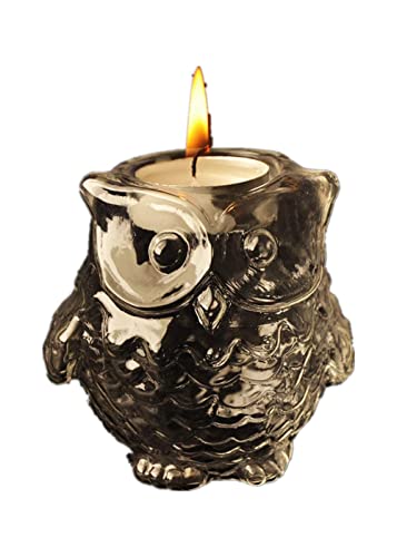 kazeRyu Kerzenhalter Aus Glas Mit Kegel Im Europäischen Stil Mit Eulenmotiv – Heimdekoration for Hochzeiten Und Abendessen kazeRyu Kerzenhalter Aus Glas Mit Kegel Im Europäischen Stil Mit Eulenmotiv – Heimdekoration for Hochzeiten Und Abendessen von KazeRyu