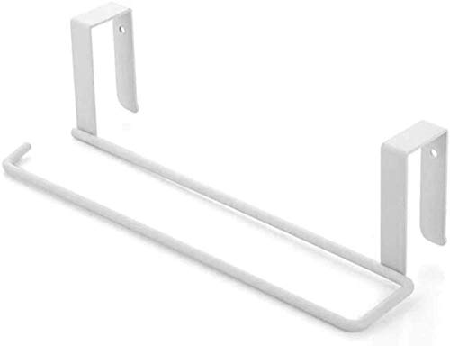 kazeRyu Küchenrollenhalter Unter Dem Schrank – Hängeregal Aus Metall for Papierhandtücher, Müllsäcke Und Utensilien – Platzsparende, Bohrfreie Installation(W) von KazeRyu
