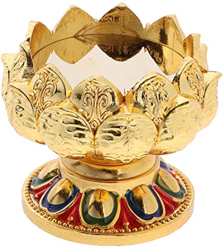 kazeRyu Lotusbutter-Lampenhalter Aus Metall – Kerzenständer for Den Haushalt Als Dekoration for Buddha-Lampen von KazeRyu