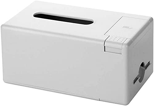 kazeRyu Multifunktionaler Taschentuchhalter Aus Kunststoff Mit Automatischem Zahnstocherspender – Serviettenhalter Und Schreibtisch-Organizer for Zuhause Und Auto(Gray) von KazeRyu