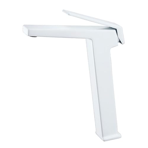 kazeRyu Schwarzer Badezimmer-Einhebelmischer – Heiß Und Kalt, Hoch/kurz For Weißes Waschbecken(White Tall) von KazeRyu