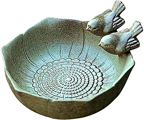kazeRyu Vogelbadeschale Und Futterstation Aus Keramik – Gartendekoration for Draußen for Füttern Und Baden Von Vögeln kazeRyu Vogelbadeschale Und Futterstation Aus Keramik – Gartendekoration for Draußen for Füttern Und Baden Von Vögeln von KazeRyu