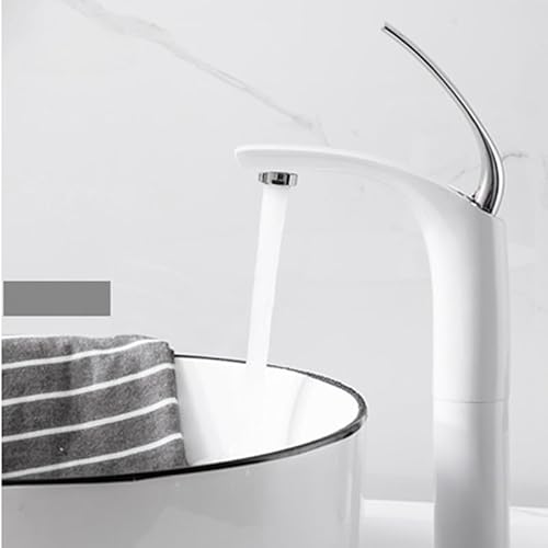 kazeRyu Waschtisch-Mischbatterie Aus Messing Mit Chrom-Finish – Heiß Und Kalt, For Elegante Badezimmer-Toilettenwaschbecken(Slt148lws) von KazeRyu
