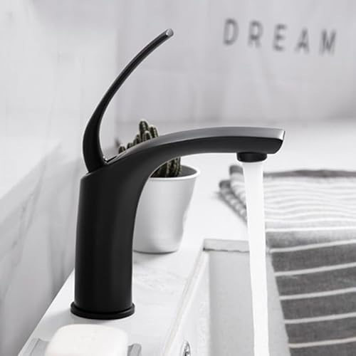 kazeRyu Waschtisch-Mischbatterie Aus Messing Mit Chrom-Finish – Heiß Und Kalt, For Elegante Badezimmer-Toilettenwaschbecken(Slt148sb) von KazeRyu