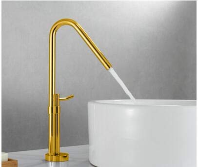 kazeRyu Waschtischarmatur For Badezimmer – Einhebelmischer, Warm- Und Kaltwasser, Creative Brass, Chrom-Schwarzes Waschbecken(Green) von KazeRyu