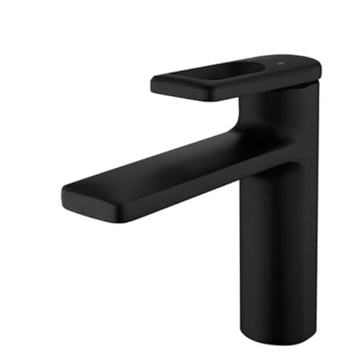 kazeRyu Waschtischarmatur In Gebürstetem Gold, Schwarz Und Grau – Heiß/Kalt, Messing For Badezimmer, Toilette, Waschbecken(Low Black) von KazeRyu