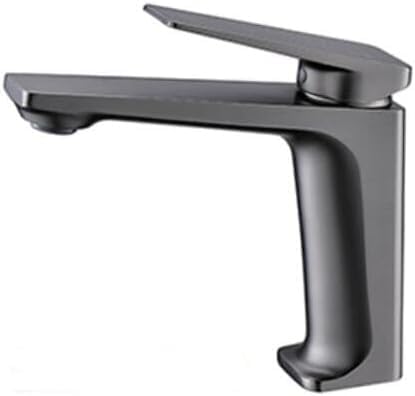 kazeRyu Waschtischarmatur In Gebürstetem Gold Oder Grau, Einhebel, Warm & Kalt, Massivmessing, For Badezimmerwaschbecken(Gris) von KazeRyu