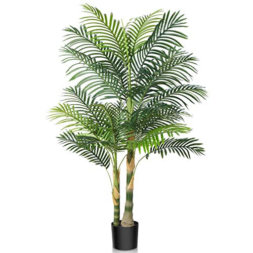 Kazeila Kunstpflanzen Groß 150cm Künstliche Palme Plastik Pflanze im Topf Kunstpalme Groß Deko für Haus Zimmer Deko Aesthetic Büro Balkon(1Pack) von Kazeila