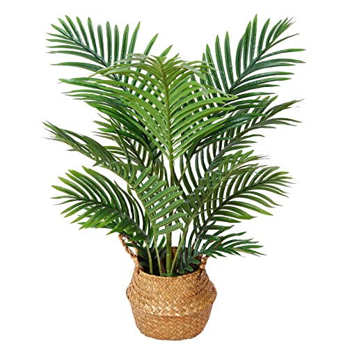 Kazeila Kunstpflanzen Groß 90cm Künstliche Palme Pflanzen Fake Pflanzen Plastik Kunstpalme Pflanze Deko für Home Wohnzimmer Schlafzimmer(1PACK) von Kazeila