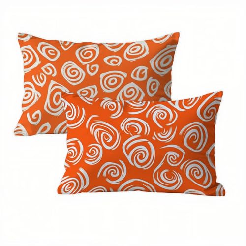 Modern Kissenbezug 40 x 70 Samt 2er Set, Wasserdichter Kissenbezug Rot für Alle Jahreszeiten, Kissenbezüge 40x70 Kissenhüllen für Wohnzimmer & Schlafzimmer & Sofa, Weich & Hautfreundlich K2-203 von Kazhxnng