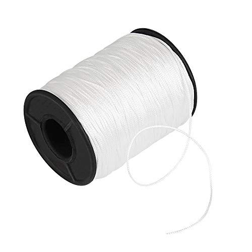 KBNIAN 150Yards Weiß Geflochtene Lift Shade Cord 1,0 mm Fahnenseil Zugschnur für Jalousien Aluminium Blind Shade, Gartenbau Werk und Handwerk von KBNIAN