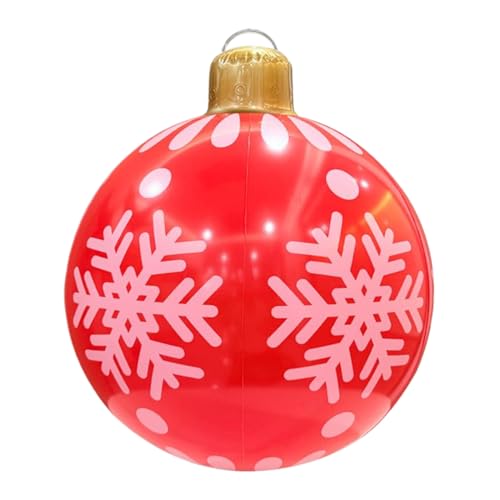 Weihnachtliche Outdoor-Luftdekoration - PVC Weihnachts Luftballon,61cm Große wasserdichte Weihnachtskugel Für Park Garten Baum Dach Hinterhof Weihnachtliche Outdoor-Luftdekoration - PVC Weihnachts Luftballon,61cm Große wasserdichte Weihnachtskugel Für Park Garten Baum Dach Hinterhof von Kbnuetyg