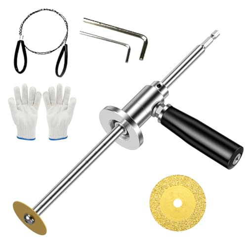 Innenrohrschneider für PVC-Rohr, verstellbare Tiefe PVC-Fräser-Werkzeugsatz mit Sechskantschaft & Klingen, Innenrohrschneider für Kunststoff, ABS, Auspuffrohre, PVC-Innenrohrschneidewerkzeug (1 Set) von KcLpt
