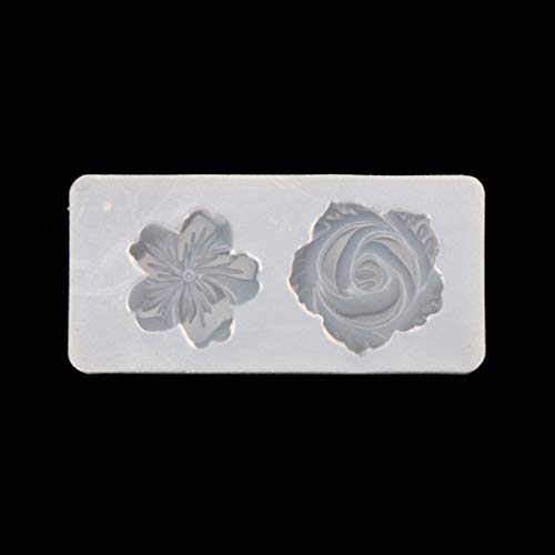 Koobysix Silikonform Gießformen, 3D-Blumensilikonform für Nail Art Decor Template Expory Harz Schmuckherstellung von Kcibyvx
