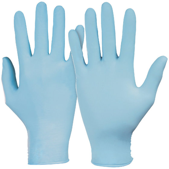 KCL - Chemikalienschutzhandschuh Dermatril® 740, Kat. III, blau, Größe 6, 100 Stück von Kcl