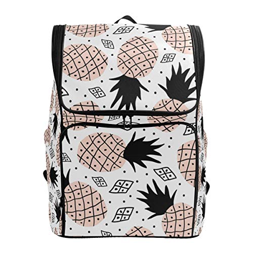 Ananas Geometrie Schulrucksack Wasserdicht Schultertasche Gym Rucksack Tropische Früchte Laptop Tasche Outdoor Reisetasche für Damen Herren von Kcldeci