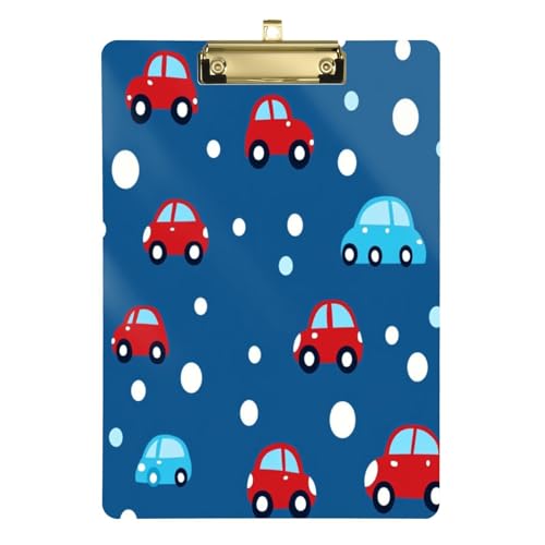 Kcldeci Acryl-Klemmbrett mit Auto-Muster, A4-Größe, Klemmbretter für Klassenzimmer, Krankenpflege, Hartfaserplatte für Bürobedarf, Schule, Gold, 30,5 x 22,9 cm Kcldeci Acryl-Klemmbrett mit Auto-Muster, A4-Größe, Klemmbretter für Klassenzimmer, Krankenpflege, Hartfaserplatte für Bürobedarf, Schule, Gold, 30,5 x 22,9 cm von Kcldeci