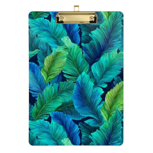 Kcldeci Bananenblätter-Acryl-Klemmbrett, A4-Größe, Klemmbretter für Klassenzimmer, Krankenpflege, Hartfaserplatte für Bürobedarf, Schule, Silber, 30,5 x 22,9 cm Kcldeci Bananenblätter-Acryl-Klemmbrett, A4-Größe, Klemmbretter für Klassenzimmer, Krankenpflege, Hartfaserplatte für Bürobedarf, Schule, Silber, 30,5 x 22,9 cm von Kcldeci