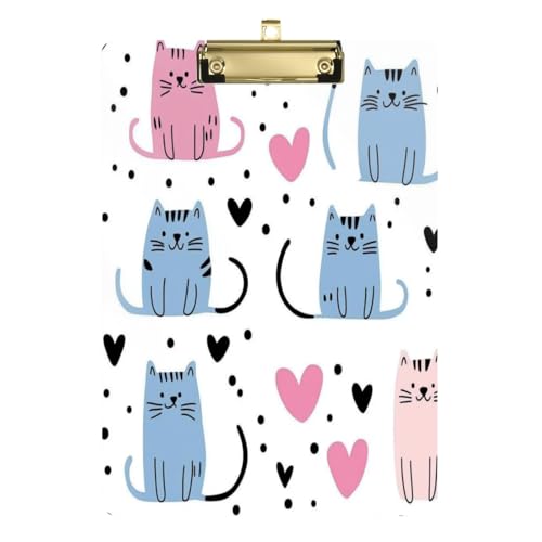 Kcldeci Bunte Katzen Acryl-Klemmbrett A4 Größe Klemmbretter für Klassenzimmer, Krankenpflege, Hartfaserplatte für Bürobedarf, Schule, Gold, 30,5 x 22,9 cm Kcldeci Bunte Katzen Acryl-Klemmbrett A4 Größe Klemmbretter für Klassenzimmer, Krankenpflege, Hartfaserplatte für Bürobedarf, Schule, Gold, 30,5 x 22,9 cm von Kcldeci