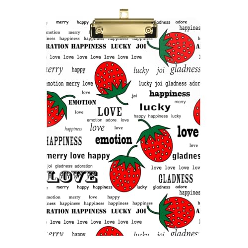 Kcldeci Erdbeeren Acryl-Klemmbretter Standard A4 Briefgröße Klemmbrett für Klassenzimmer, Schule und Büro, für Kinder, Studenten, Lehrer, Silber, 30,5 x 22,9 cm Kcldeci Erdbeeren Acryl-Klemmbretter Standard A4 Briefgröße Klemmbrett für Klassenzimmer, Schule und Büro, für Kinder, Studenten, Lehrer, Silber, 30,5 x 22,9 cm von Kcldeci