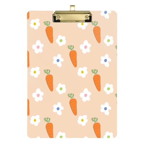 Kcldeci Klemmbrett aus Acryl mit Karotten und Blumen, Standard-A4, Briefgröße, Klemmbrett für Klassenzimmer, Schule und Büro, für Kinder, Studenten, Lehrer, Silber, 30,5 x 22,9 cm Kcldeci Klemmbrett aus Acryl mit Karotten und Blumen, Standard-A4, Briefgröße, Klemmbrett für Klassenzimmer, Schule und Büro, für Kinder, Studenten, Lehrer, Silber, 30,5 x 22,9 cm von Kcldeci