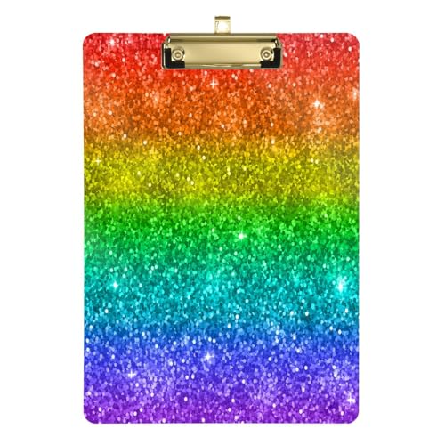 Kcldeci Regenbogen-Glitzer-Acryl-Klemmbretter, Standard-A4, Briefgröße, Klemmbrett für Klassenzimmer, Schule und Büro, für Kinder, Studenten, Lehrer, Silber, 30,5 x 22,9 cm Kcldeci Regenbogen-Glitzer-Acryl-Klemmbretter, Standard-A4, Briefgröße, Klemmbrett für Klassenzimmer, Schule und Büro, für Kinder, Studenten, Lehrer, Silber, 30,5 x 22,9 cm von Kcldeci